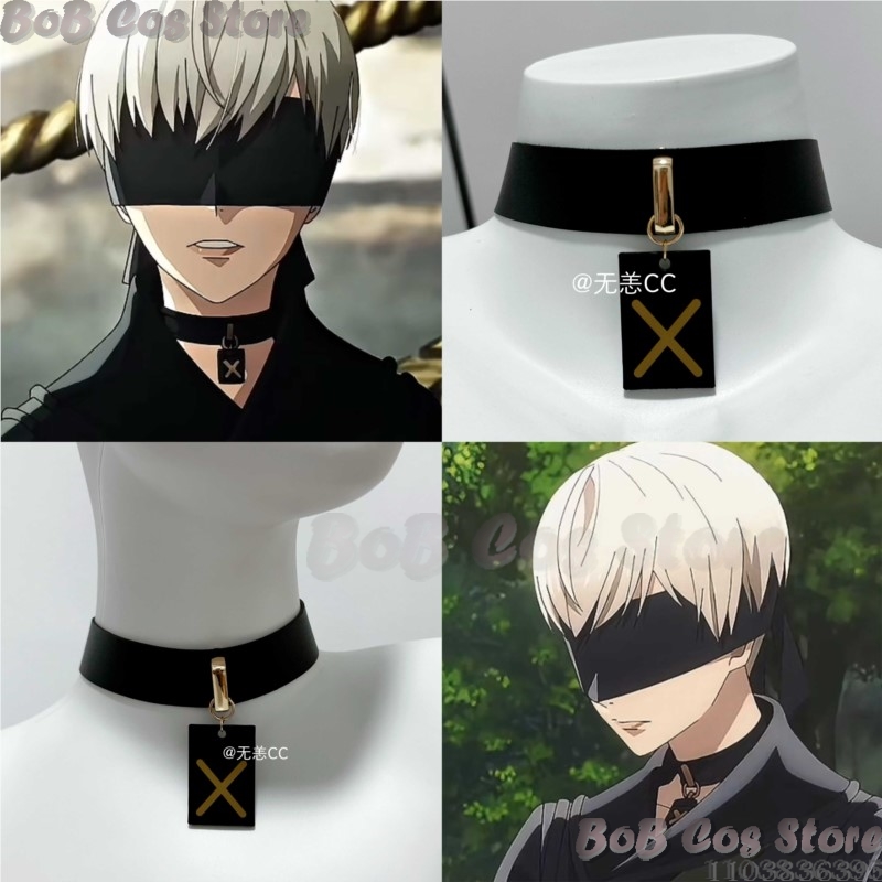 Party Games Adult Birthday - 9S チョーカーゲーム Nie コスプレ衣装黒ネックレスアクセサリーさまざまな長さの女性女の子男性誕生日プレゼントハロウィンパーティー