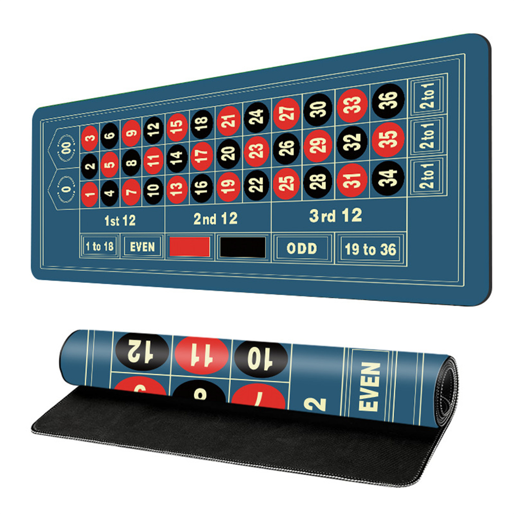 Party Games Cards - ラバー製大型ルーレットゲームテーブルマット、パーティー用チェス・カードゲームテーブルマット、パーティーエンターテイメントアクセサリー