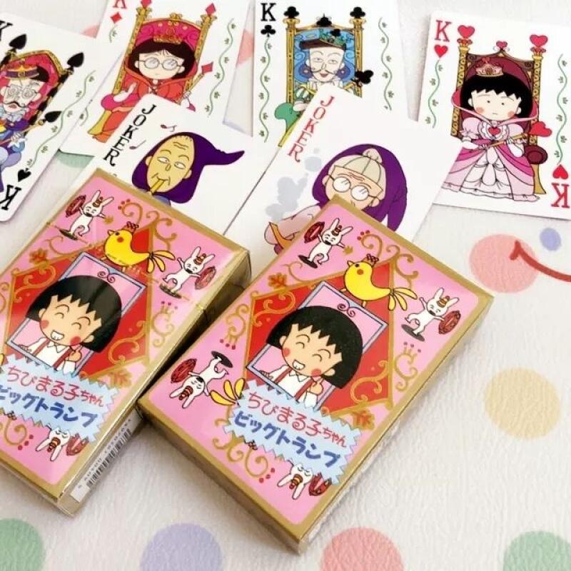 ちびまる子ちゃんの漫画柄トランプカード 日本風アニメ レジャ - Party Games Cards のレビューと価格