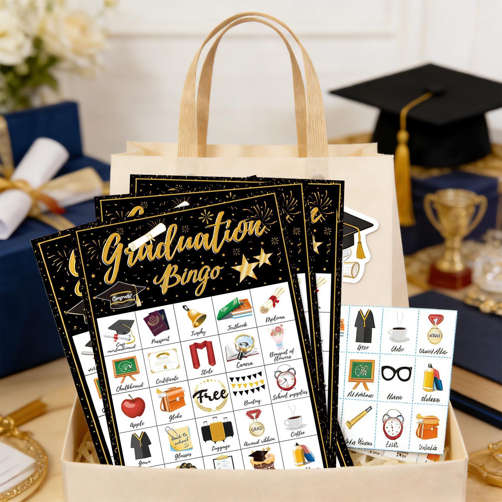 卒業式ビンゴゲーム 24人参加者向け 卒業パーティー用品 家 - Party Games College のレビューと価格