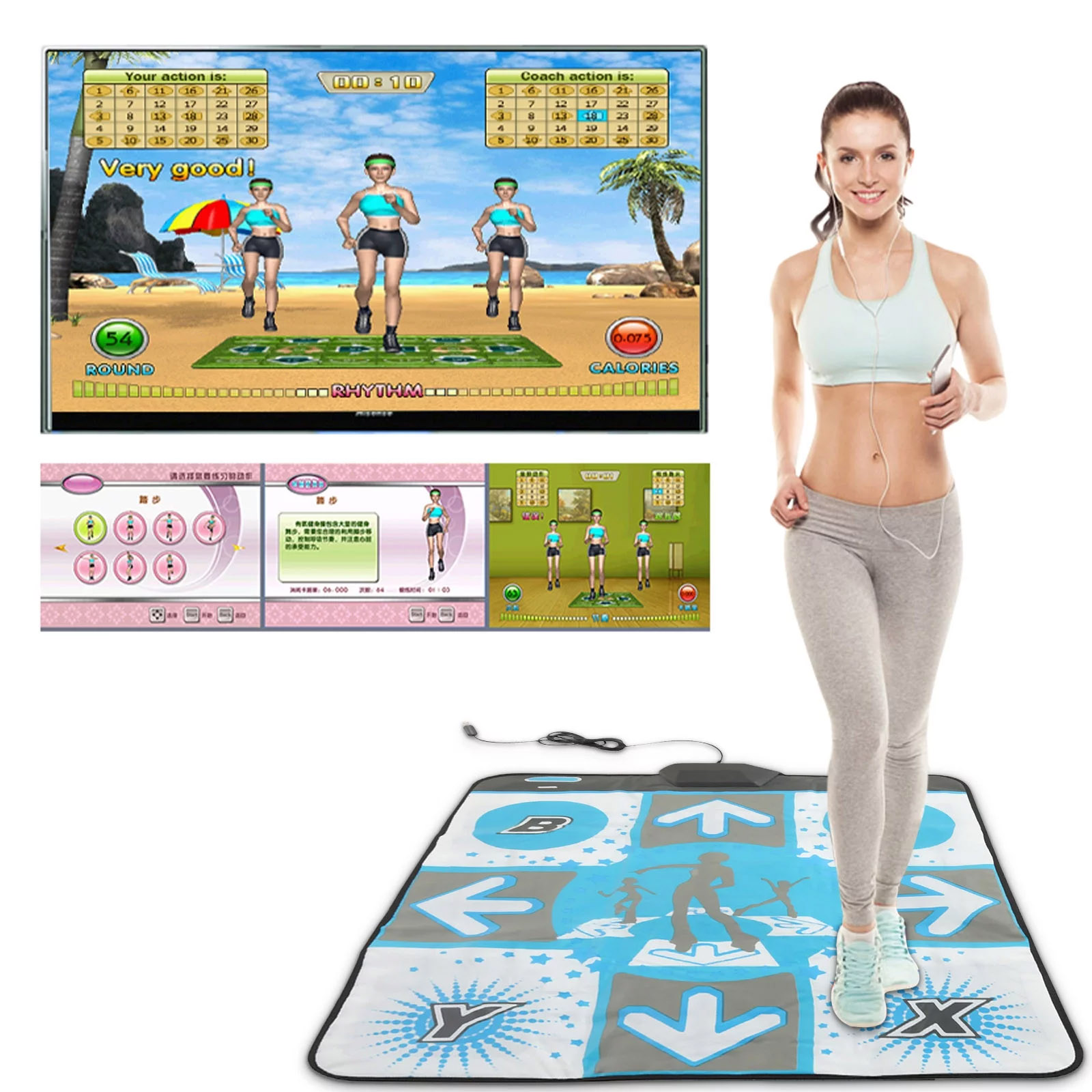 ノンスリップパーティーシングルダンスパッドダンスマットWii - Party Games Nintendo のレビューと価格
