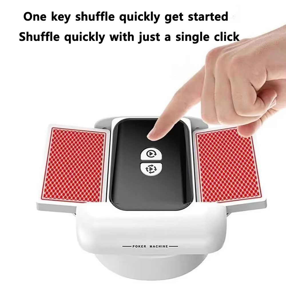 充電式自動カード シャッフル マシン電動ポーカー カード シ - Party Games Cards のレビューと価格