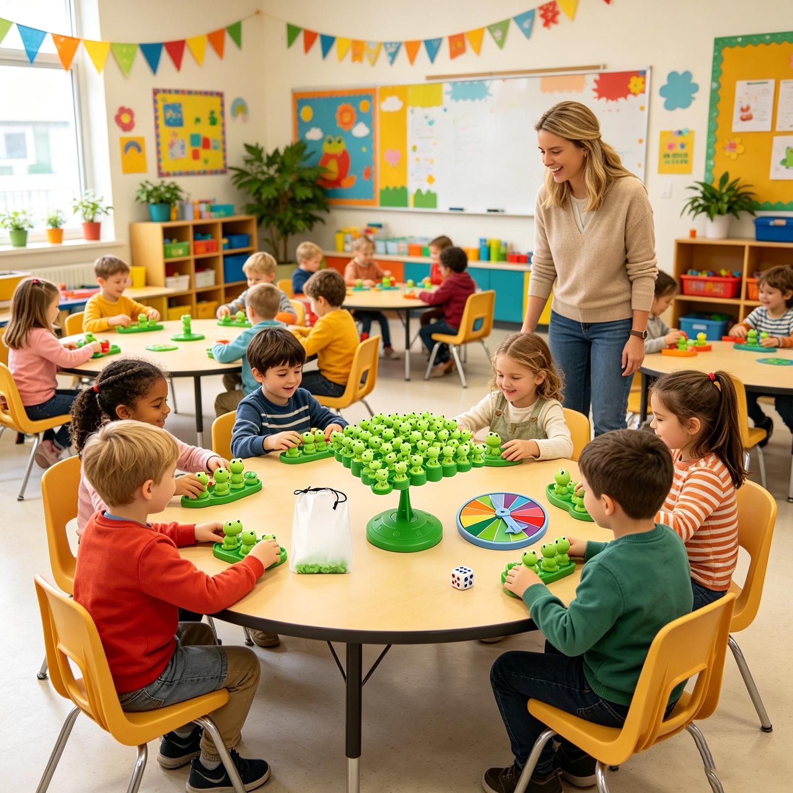 キッズフロッグバランスツリーボードゲーム、2人用親子インタラ - Party Games Kids Indoor のレビューと価格