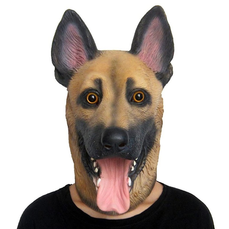 Le Cool Wolf、警察、ハスキーの動物マスク、犬のヘ - Party Games Animals のレビューと価格