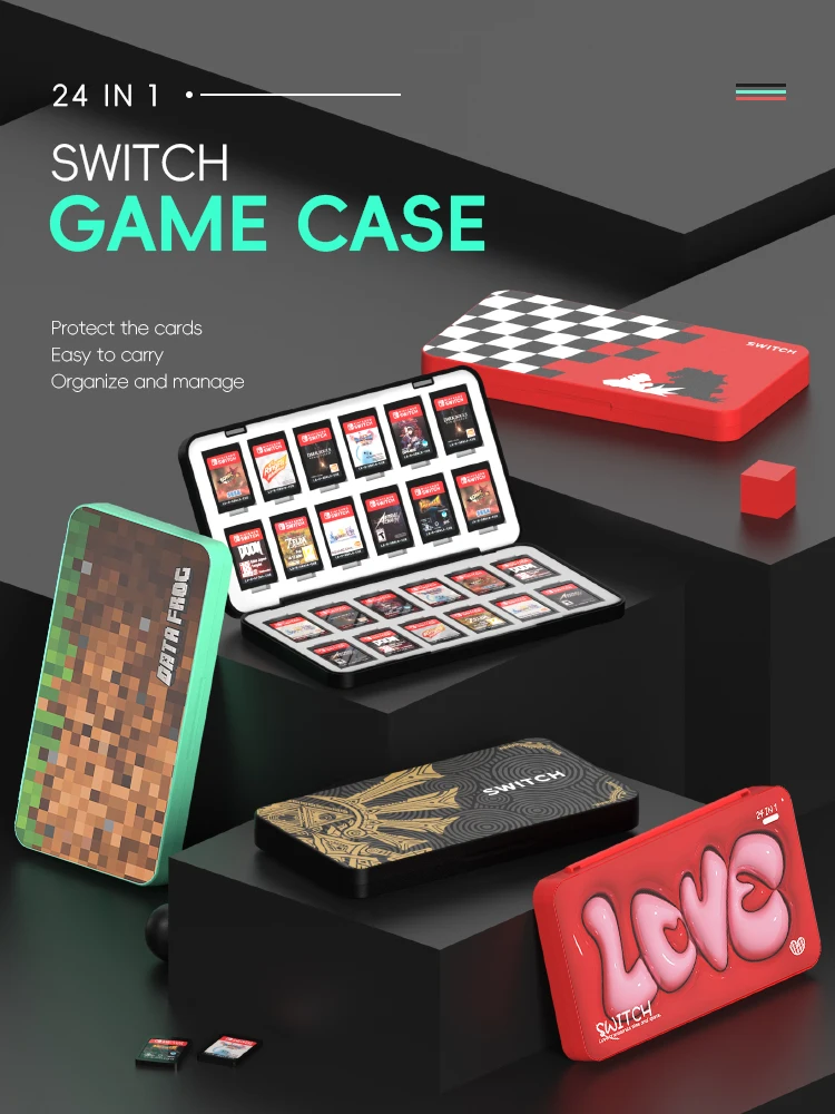 DATA FROG 24-in-1 ゲームカードホルダー収納 - Party Games Nintendo のレビューと価格