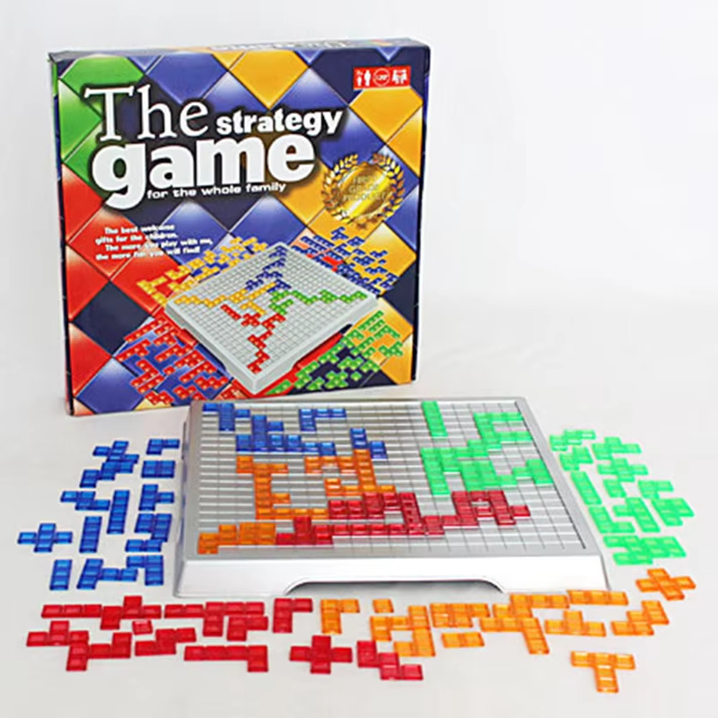 子供知的パズル戦略ボード知育玩具色の正方形ゲームキッズファミ - Party Games Kids Indoor のレビューと価格