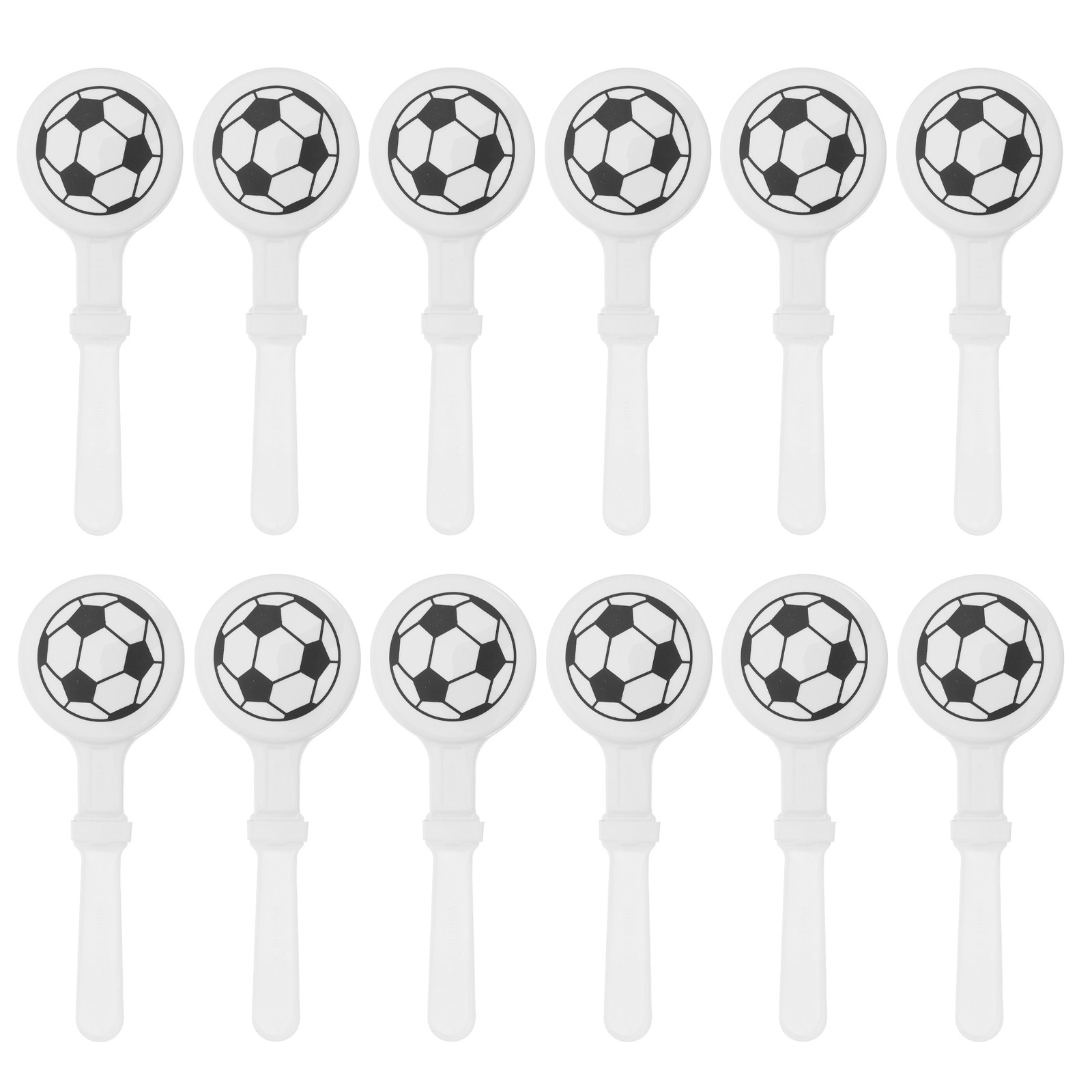 12個入りサッカーハンドクラッパー、サッカー型パーティーノイ - Party Games No Supplies のレビューと価格