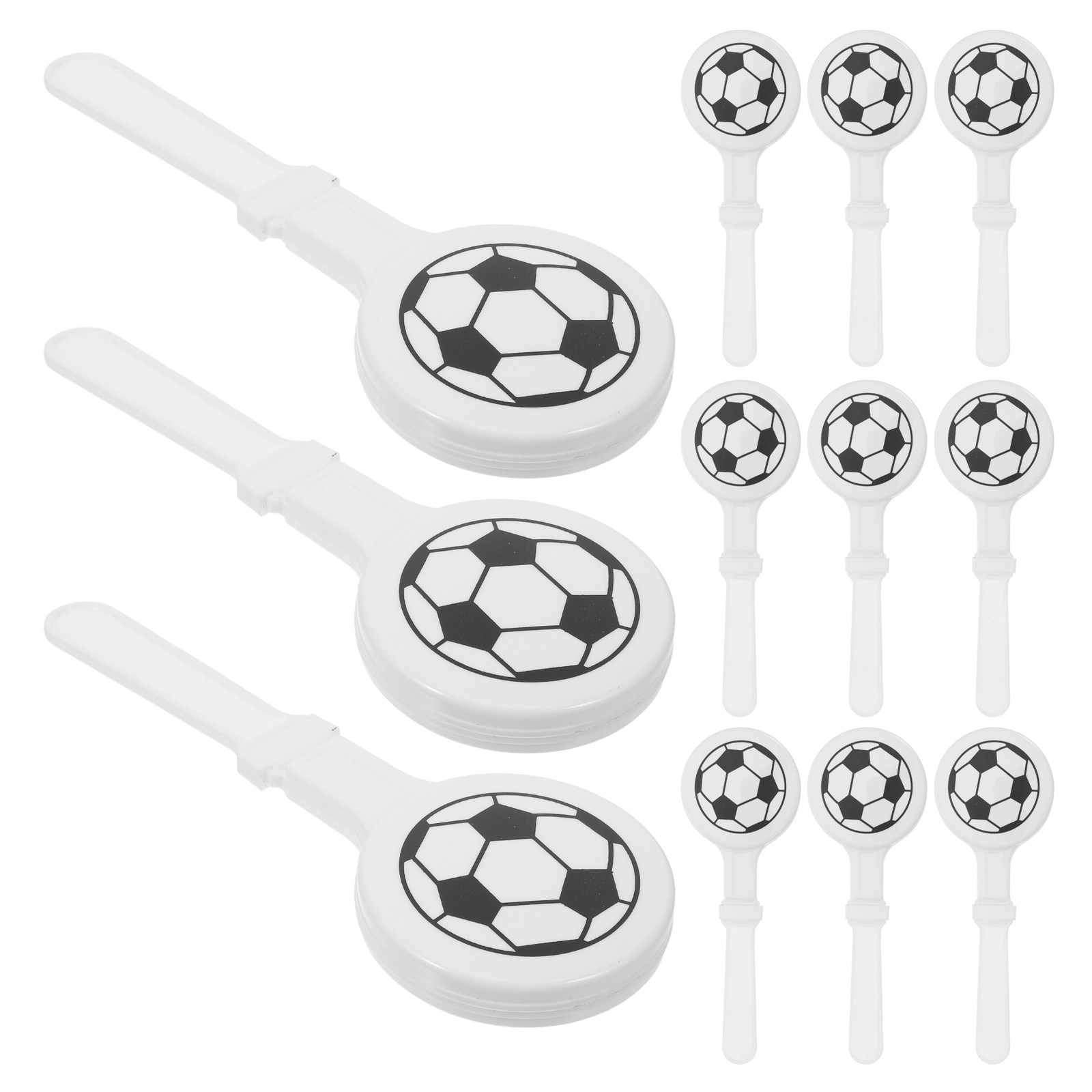 12個入りサッカーハンドクラッパー、サッカー型パーティーノイ - Party Games No Supplies のレビューと価格